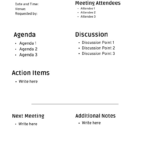 9 Meeting Minutes Templates For Every Type Of Meeting You'Ll Ever Have In Meeting Notice Template Sample