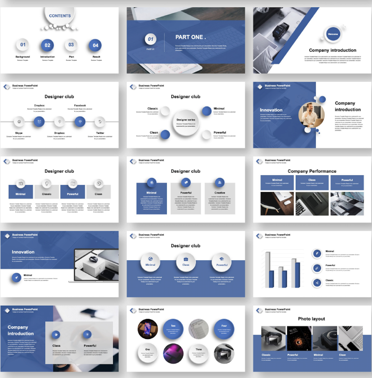 A Company Introduction &amp;amp; Business Plan Presentation Template with Business Presentation Sample Templates