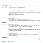 Academic Cv Template + Examples, Best Format, & Tips Throughout Sample Academic CV Template