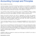 Accounting Policies And Procedures Copy For Sample Accounting Policy Template