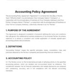 Accounting Policy Agreement Template   Edit Online & Download Intended For Sample Accounting Policy Template