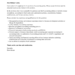 Accounting Policy Cover Letter | Velvet Jobs Pertaining To Sample Accounting Policies And Procedures Template