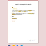 Affidavit Of Support Templates In Word   Free Download | Template Regarding Affidavit Of Support For Married Couple Sample Template