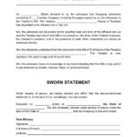 Affidavit Template Intended For Affidavit Sample Template