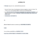 Affidavit Template | Onlyoffice Throughout Affidavit Sample Template