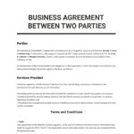 Agreement   What Is An Agreement? Definition, Types, Uses Intended For Sample Agreement Between Two Parties Template