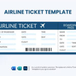 Airline Ticket Template In Word, Publisher, Psd   Download In Sample Airline Ticket Template