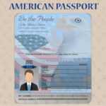 American Open Passport Vector Throughout Editable Blank Us Passport Sample Template