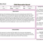 Anecdotal Record   Aussie Childcare Network In Early Childhood Time Sample Observation Template