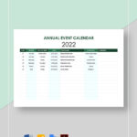 Annual Event Calendar Template In Google Docs, Word, Pages, Pdf Within Calendar Of Events Sample Template