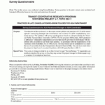 Appendix A   Survey Questionnaire | Practices In No Show And Late For No Refund Policy Sample Template