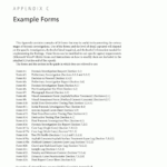 Appendix C   Example Forms | Guide For Conducting Forensic With Forensic Report Sample Template