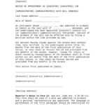 Appointment Of Executor Form: Fill Out & Sign Online | Dochub For Free Executor Letter Sample Template