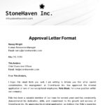 Approval Letter Format Template   Edit Online & Download Example Throughout Sample Approval Email Template