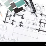 Architectural Hand Drawing And Colors Sample. Design Concept Stock Intended For Drawing Sample Template