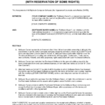 Assignment Of Rights In Computer Software With Reservation Pertaining To Reservation Of Rights Letter Sample Template