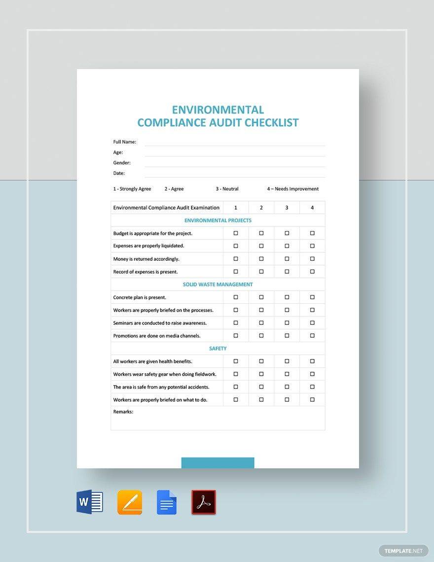 Audit Checklist Templates In Pdf - Free Download | Template pertaining to Audit Checklist Sample Template