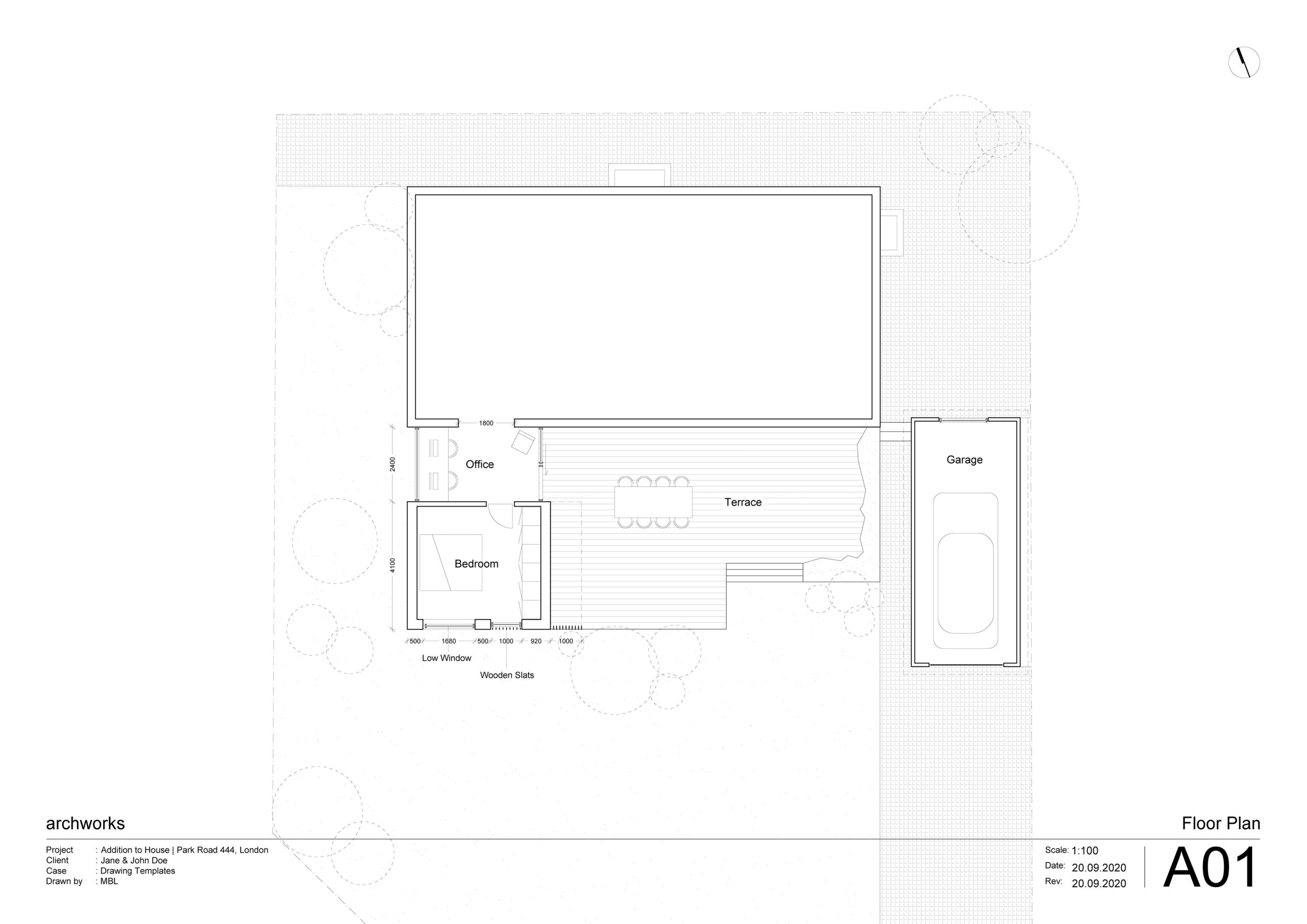 Autocad Drawing Template - Archworks within Drawing Sample Template