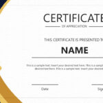 Award Certificate Template For Powerpoint In Award Sample Templates