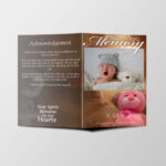 Baby Funeral Program Template Intended For Funeral Program Template Sample