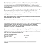 Background Check Authorization Form | Lawdistrict Inside Sample Background Check Release Form Template