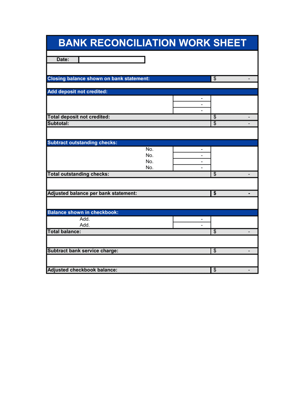 Bank Reconciliation Template 2024 [Download .Docx] | Business In A pertaining to Sample Bank Reconciliation Template