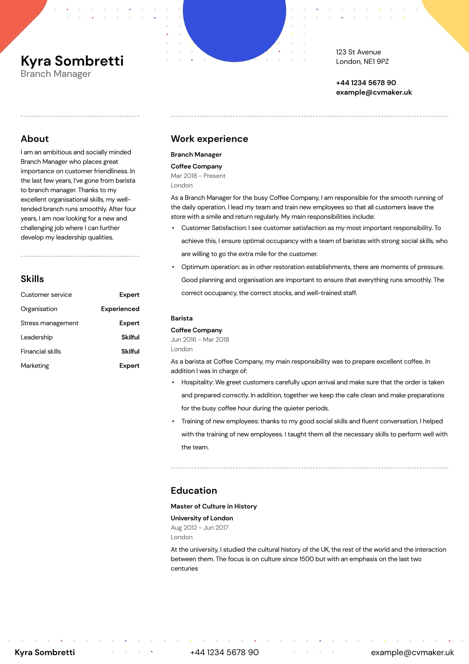 Best 20+ Professional Cv Templates For The Uk Job Market regarding Sample Cv Templates