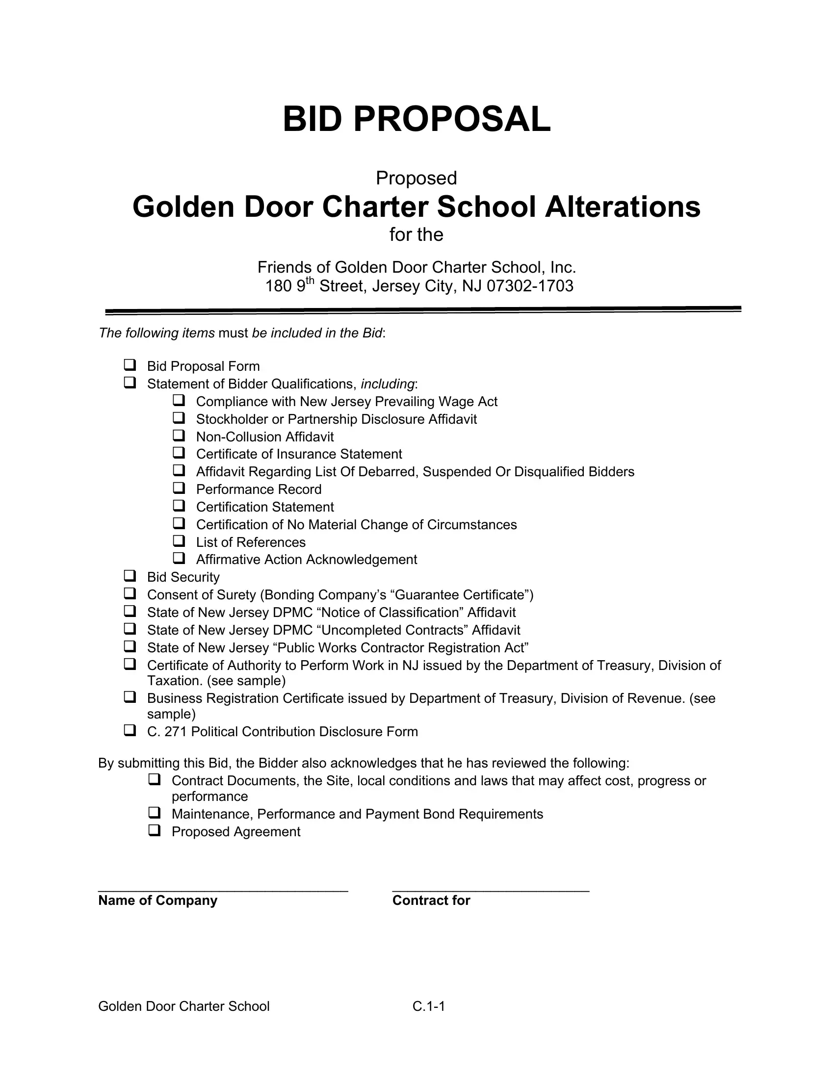 Bid Proposal Template Form ≡ Fill Out Printable Pdf Forms Online inside Bid Proposal Template Sample