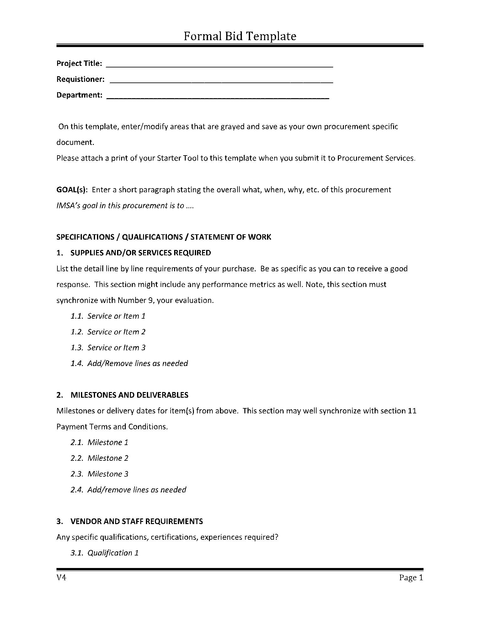 Bid Proposal Template: Get Your Free Sample Now! - Cocosign with Bid Proposal Template Sample