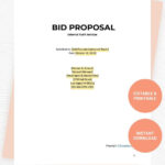 Bid Proposal Templates In Google Docs   Free Download | Template Inside Bid Proposal Template Sample