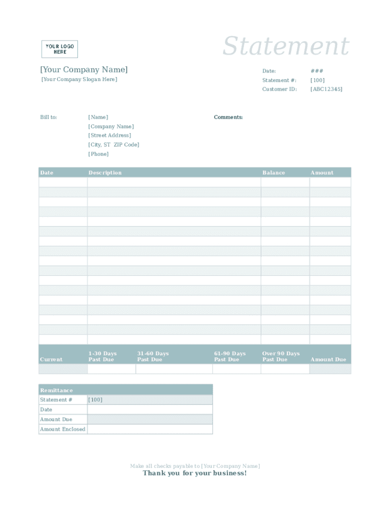 Billing Statement Sample: Fill Out &amp;amp; Sign Online | Dochub for Sample Billing Statement Template