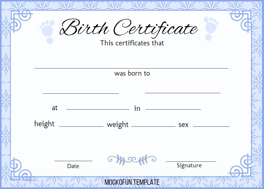 Birth Certificate Template - Mockofun intended for Birth Certificate Sample Template