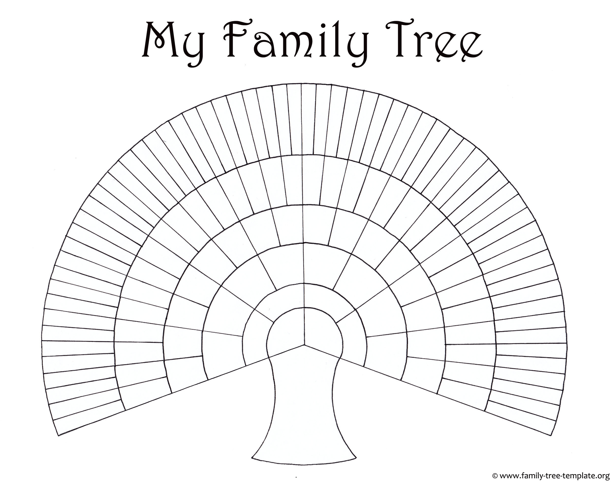 Blank Family Trees Templates And Free Genealogy Graphics with Free Family Tree Sample Template