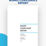 Board Compliance Report Template In Word, Pages, Google Docs With Compliance Report Sample Template