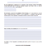 Board Of Directors Resolution – Free Template Intended For Board Of Directors Resolution Template Sample