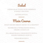 Boho Wedding Menu Free Google Docs Template   Gdoc.io With Free Menu Sample Templates