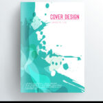 Book Cover Design Template With Abstract Splash Vector Image Intended For Book Cover Sample Templates