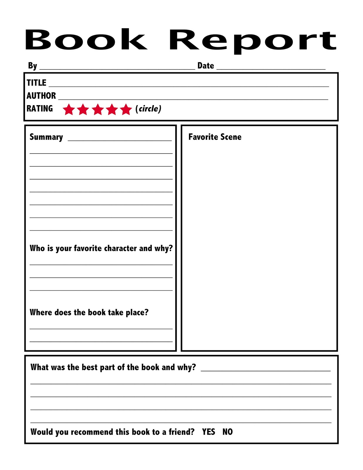 Book Report Writing For Students - Examples, Format, Pdf intended for Book Report Sample Template