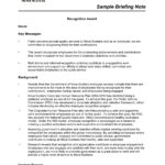 Briefing Note   9+ Examples, Format, Pdf Intended For Briefing Paper Sample Template