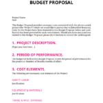 Budget Proposal Template   Proposals Inside Budget Proposal Template Sample