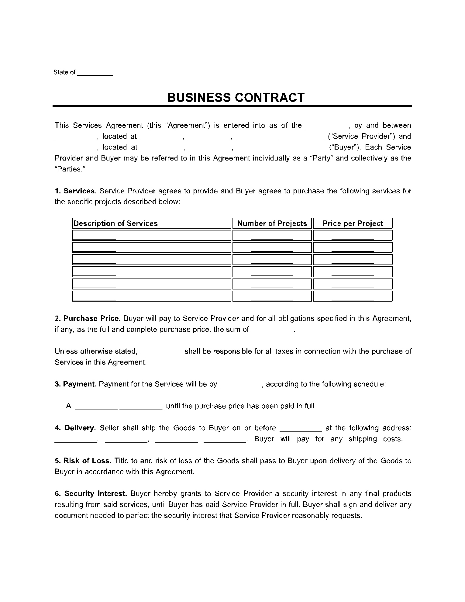 Business Contract Template In 2021: Free Sample - Cocosign in Business Agreement Sample Template