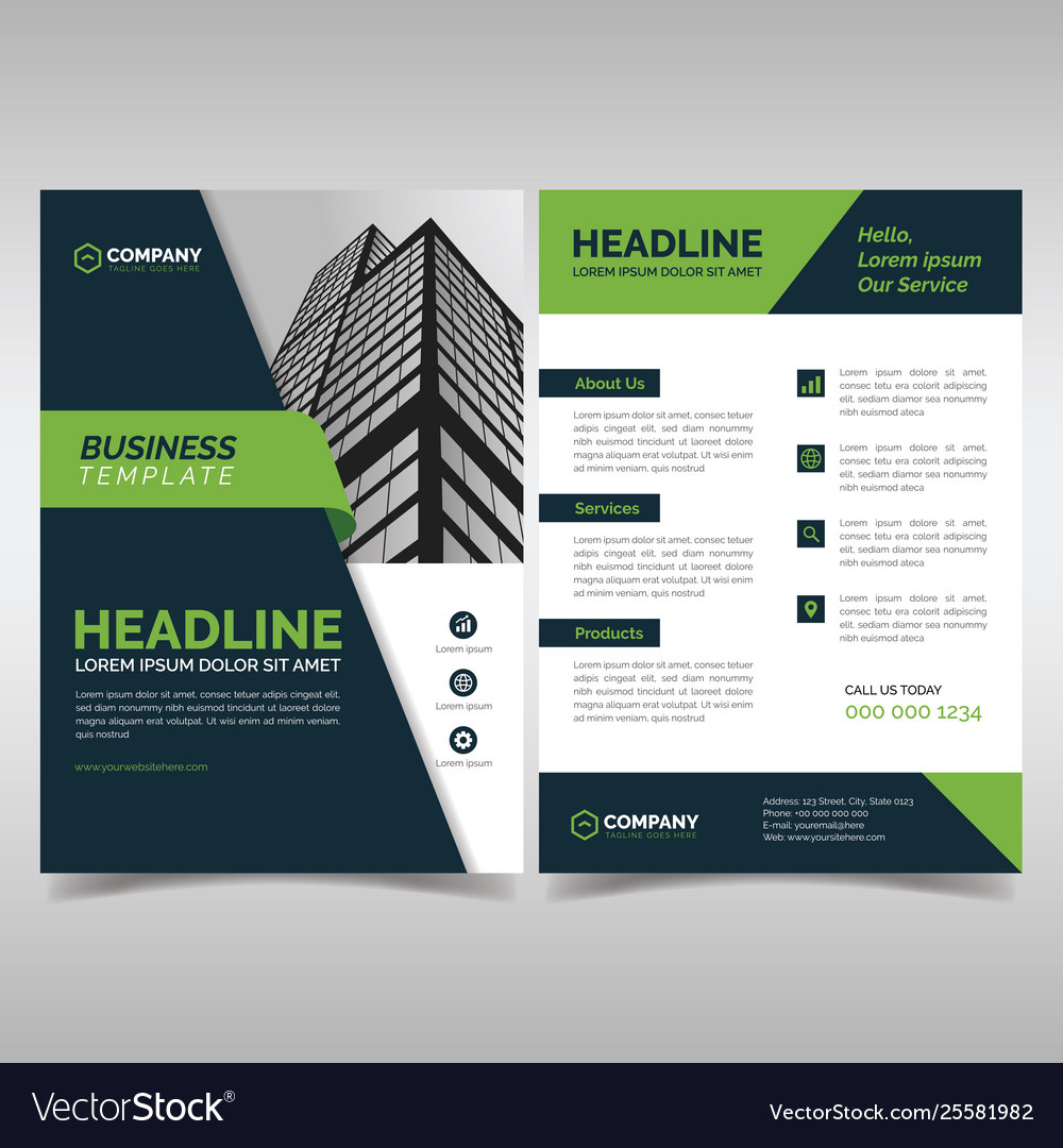 Business Flyer Design Template Royalty Free Vector Image pertaining to Flyer Sample Template