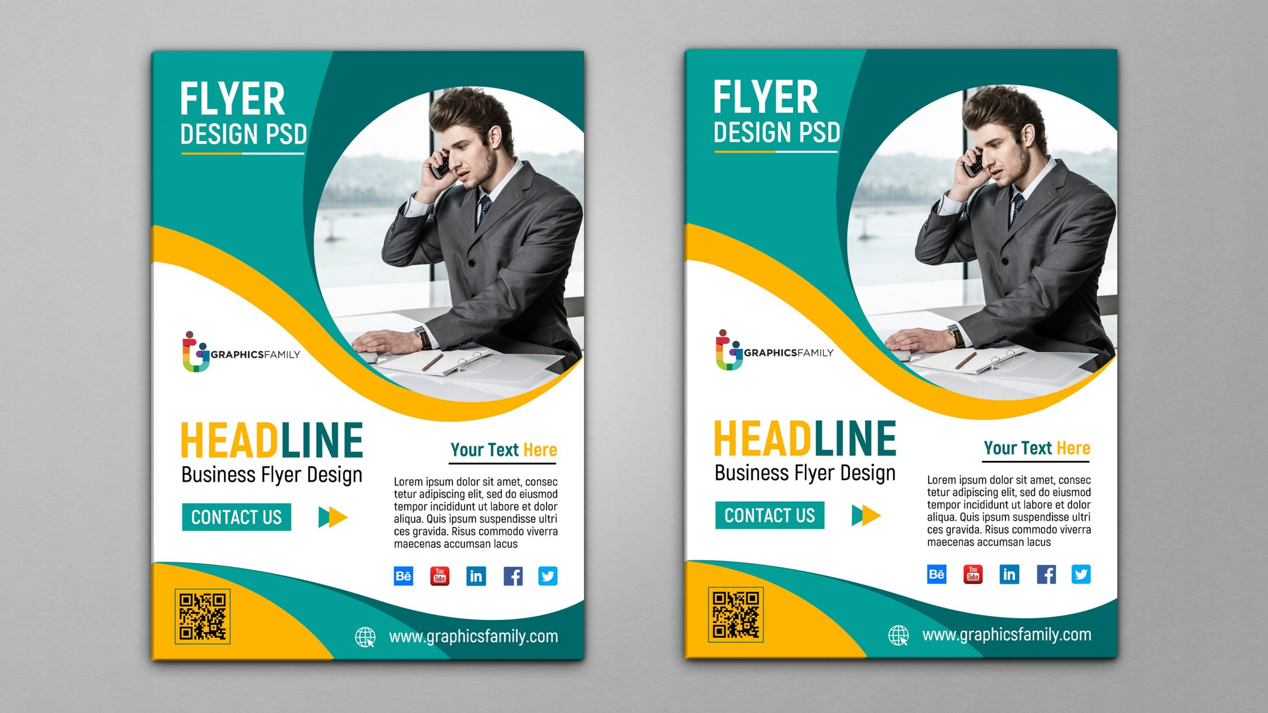 Business Flyer Template Design Psd – Graphicsfamily intended for Free Flyer Sample Templates