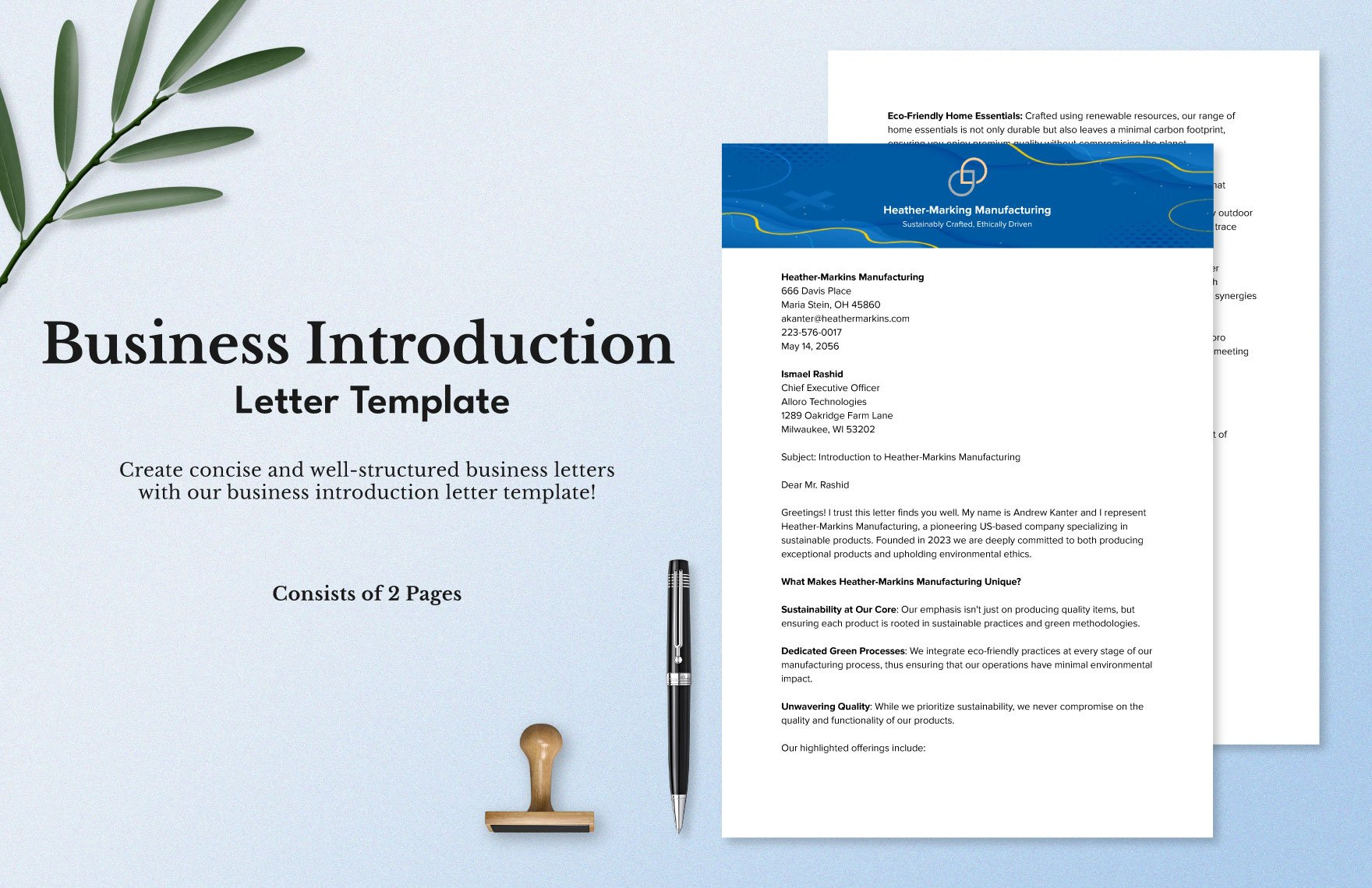 Business Introduction Letter In Pages, Outlook, Word, Pdf, Google for Business Introduction Letter Sample Templates