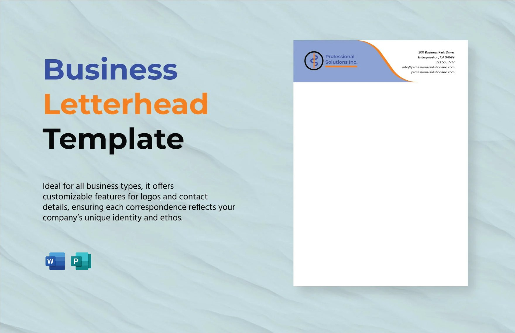 Business Letterhead Template In Word, Publisher, Pdf - Download for Letterhead Sample Template