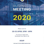 Business Meeting Invitation Template In Psd, Illustrator In Outlook Meeting Invite Sample Template