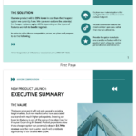 Business Plan Executive Summary Template   Venngage Pertaining To Summary Plan Description Sample Templates