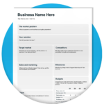 Business Plan Templates – Create A Business Plan | Xero Us In Business Plan Template Free Download Sample