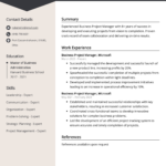 Business Project Manager Resume Example For 2024 (Skills & Templates) For Project Manager Resume Template Sample