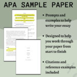 Buy Apa 7Th Edition Sample Student Thesis Paper Template, Graduate School,  Research Project Online In India   Etsy In APA 7th Edition Sample Paper Template